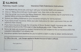 Reimbursement after Vaccination at McKinley Health Center