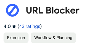 Block unwanted URLs for comfortable web browsing with Chrome Addon - URL Blocker