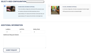 Selecting a Bed Configuration before you move-in at UIUC Dormitory