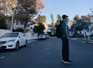 My Clothes - Rocking the Black and Green Split Hoodie