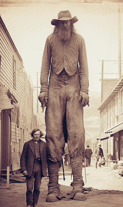 The Gigant Cowboys of Virginia City, Nevada 1889 - AI Generated  Photos