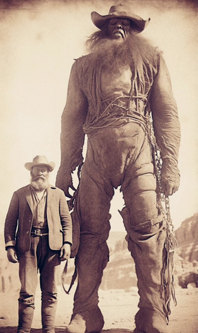 The Gigant Cowboys of Virginia City, Nevada 1889 - AI Generated  Photos