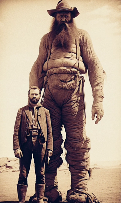 The Gigant Cowboys of Virginia City, Nevada 1889 - AI Generated  Photos