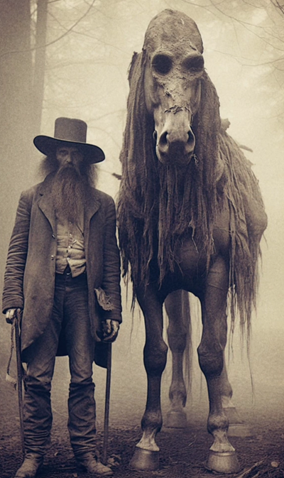 The Gigant Cowboys of Virginia City, Nevada 1889 - AI Generated  Photos