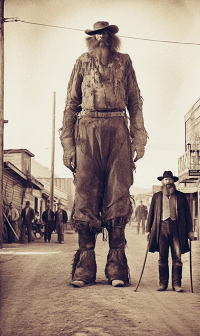 The Gigant Cowboys of Virginia City, Nevada 1889 - AI Generated  Photos