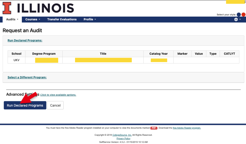 How to Check Your UIUC Graduation Progress Using DARS Audit
